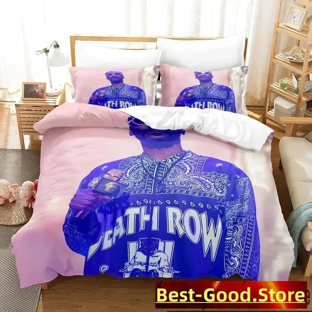 3D Snoop Dogg Rapper Bedding Set Printed Bed Set With Pillowcase Bed Duvet Cover Single Double Queen Super King Size boys Adult