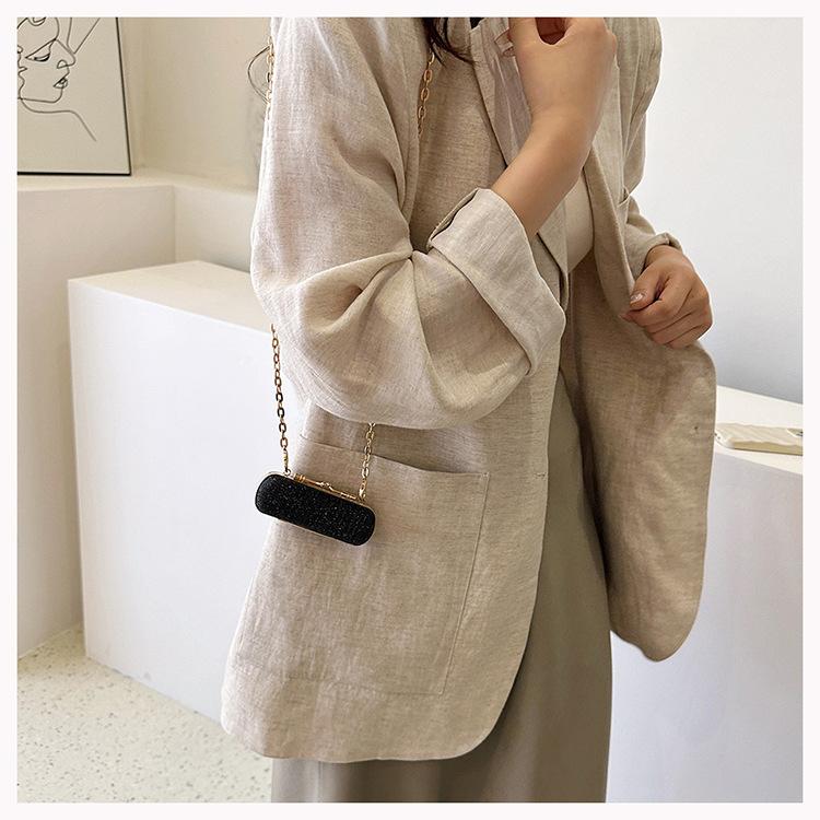 Fashion Mini Chain Decorative Bag PVC Mouth Red Bag High Quality Pen Case Women'S Hand Bags