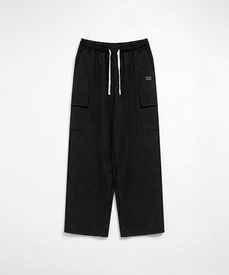 MARIE CLAIRE Basic Logo Stripe Cargo Pants (Magbsl03Mbk)