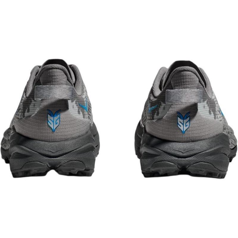 Hoka One One Speedgoat 6 Kids Low-top Running Shoes Wear-resistant Anti-collision Gray 1156933-GCG