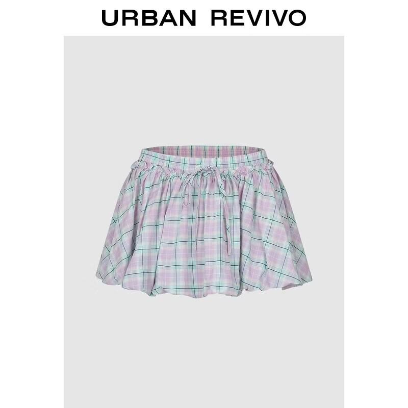 UR 2026 Women s Pastel Gingham Bloomer Skirt L
