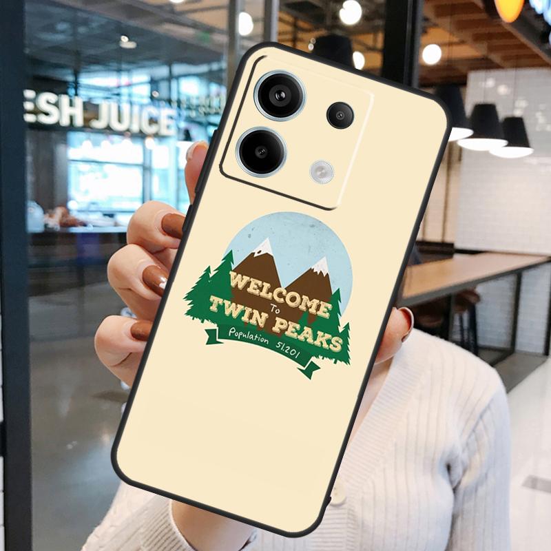 Welcome To Twin Peaks Case For Xiaomi Redmi Note 14 Pro 10 11 12 13 15 Pro Plus Redmi 15C 14C 10C 12C 13C 15 Cover
