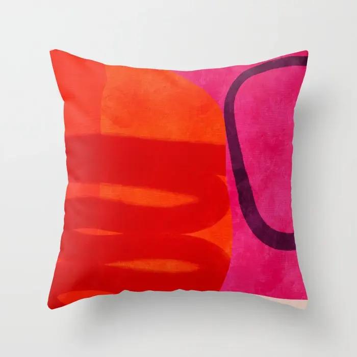 Decorative Home Pillow Case Cushion Covers Nordic Living Room Kids Geometric Abstract Green