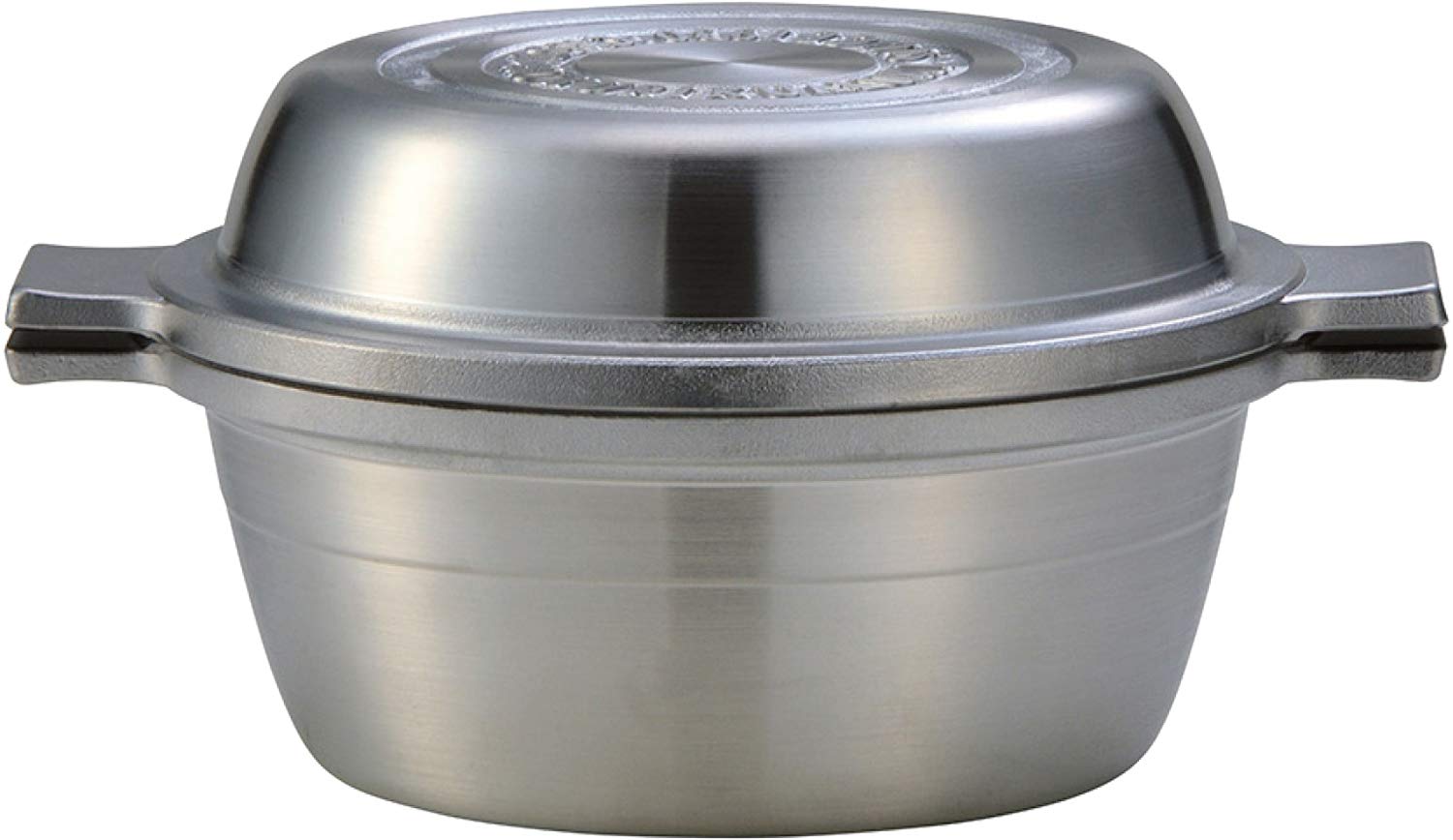 Hokuriku Aluminum 20cm Double-Handled Pot [Gas Stove Only] Lightweight, with Strainer, Meister Ceramic Coated, Made in Japan