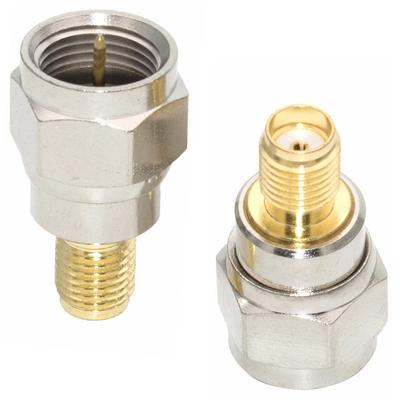 SMA Female To F Type Male Conversion Adapter Set of 2 for Terrestrial Digital Terrestrial Portable DVD One Seg Type Conversion Terminal Coaxial