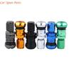 Y4UA Multifunctional Car Tire Valves Stems Cores Aluminum with Protective Caps for Various Vehicle Extreme Driving Conditions
