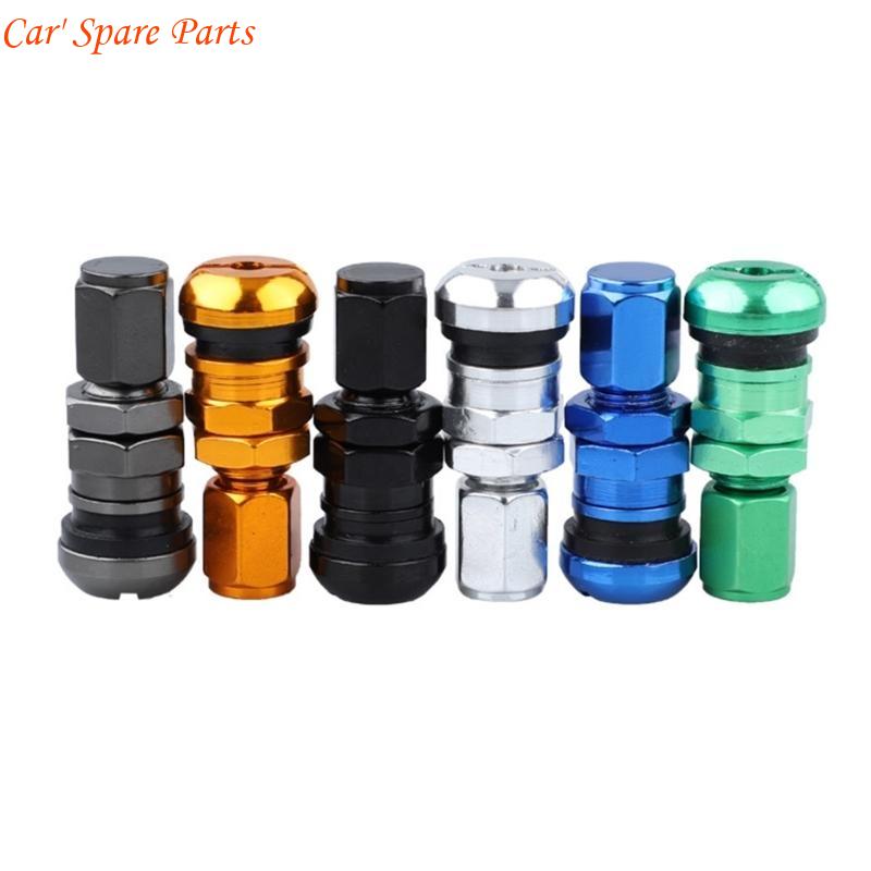 Y4UA Multifunctional Car Tire Valves Stems Cores Aluminum with Protective Caps for Various Vehicle Extreme Driving Conditions