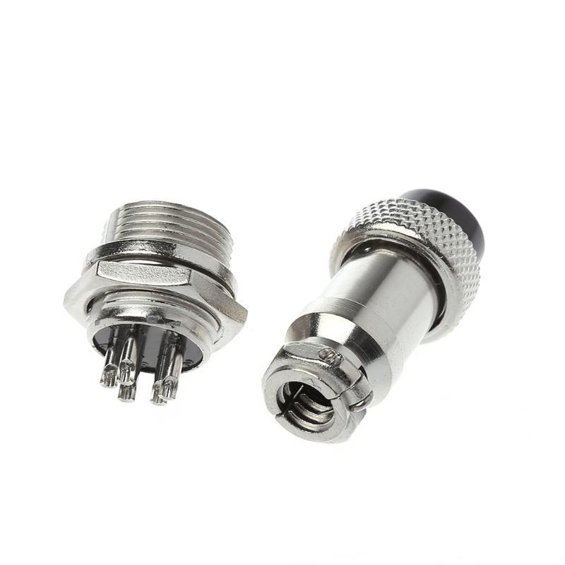 Aviation Plug Male & Female Wire Panel Metal Connector 16mm 2/3/4/5/6/8/9 Pin