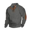 Men's Slim Fit Stand Collar Long Sleeve Pullover Sweatshirt