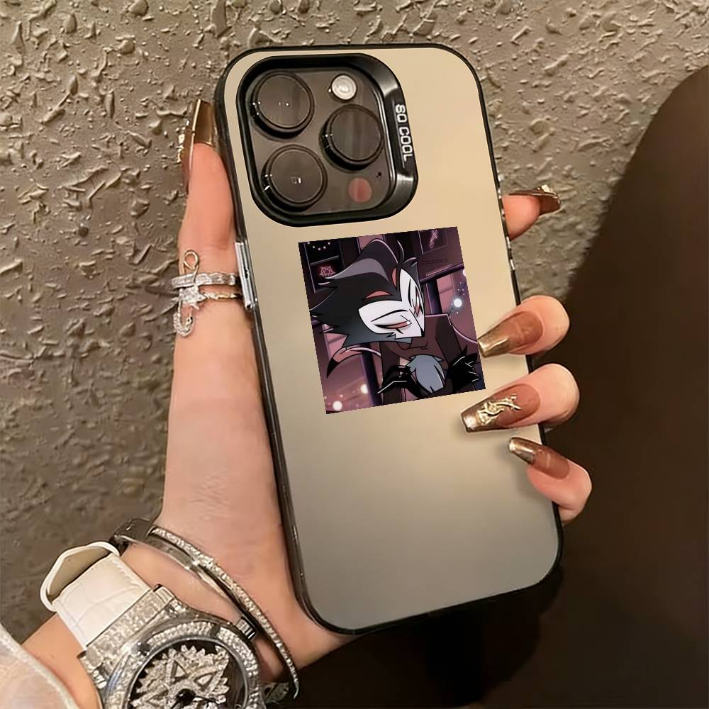 

Stolas G-Goetia H-helluva boss Phone Case For iPhone 17,16,15,14,13,12,11 Plus,Pro Max,XS,Colorful Silver Phone case Funda Cover iPhone13