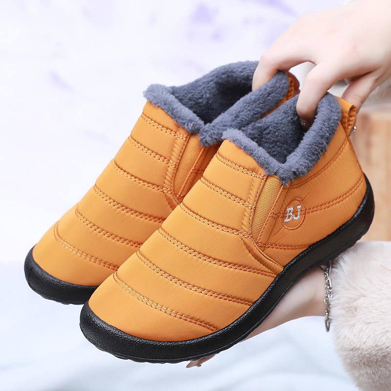 Fashion Women Snow Boots Fashion Outdoor Unisex Shoes Slip on Comfortable Platform Shoes for Women Waterproof Plush Winter Ankle Boots