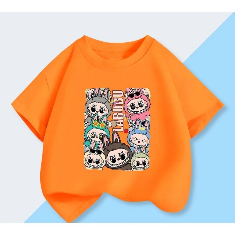 

Monster Short-sleeved for Girls Fashionable Summer Clothes Half-sleeved Top 3XL