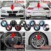 7 Pezzi Emblema Cofano Anteriore Auto Logo 50° Anniversario 82mm + Distintivo Posteriore 74mm + Coprimozzo Ruota 68mm Copertura Decorativa Styling per BMW M