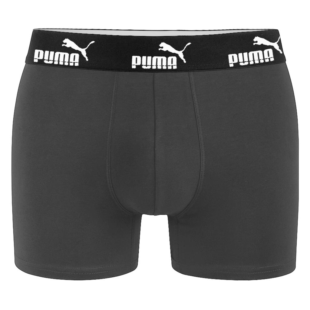 Puma Men' Green Grey Cotton Boxer Shorts 3 Pack Size
