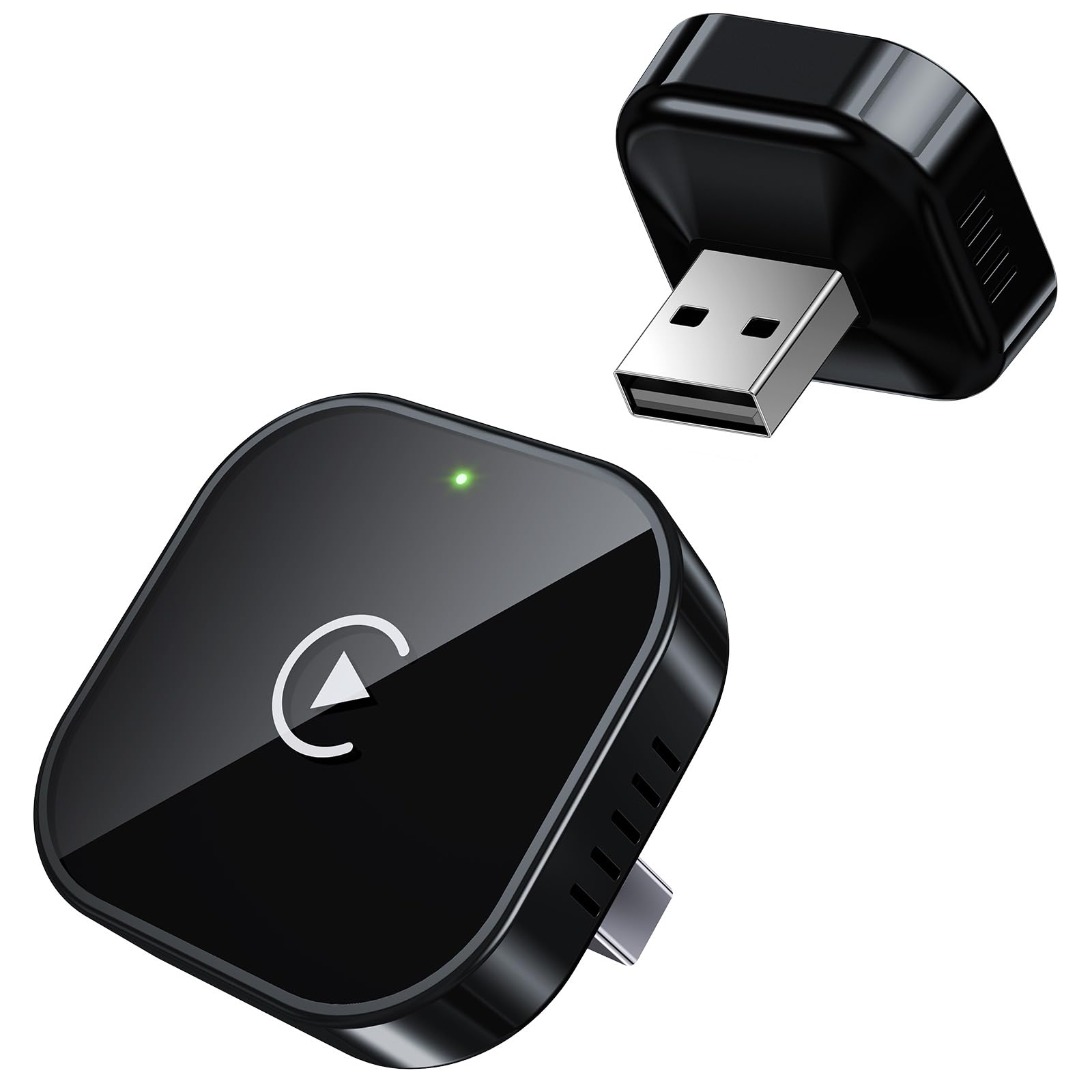 

Беспроводной адаптер Обновление проводного до беспроводного USB-дизайн для автомобилей со встроенным проводным подключением Plug and Play Простота использования Быстрый стабильный One Size чёрный