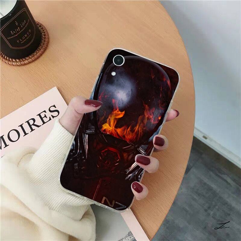 N7 Mass Effect Phone Case for iPhone 8 7 6 6S Plus X SE 2020 XR XS 14 11 12 13 Mini Pro Max Mobile Case