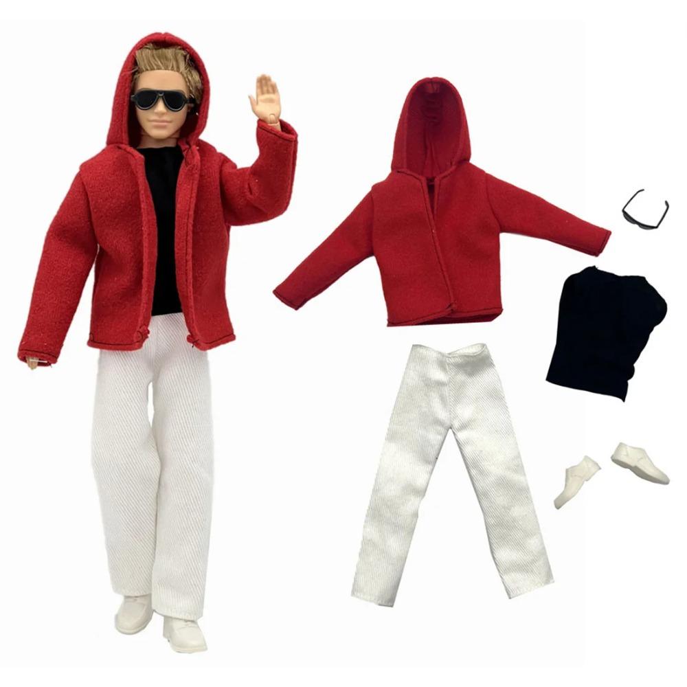 1 Set Ken Doek Handgemaakt Mooie Poppenaccessoires Casual Kleding Pak voor 30cm 12inch Ken Pop Pak Kinderen Cadeau