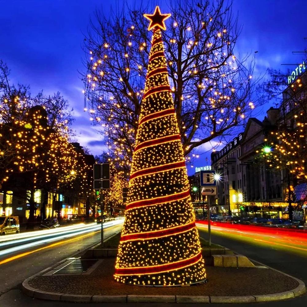 20-300LED Solar Fairy Lights Outdoor IP65 Waterproof Christmas Halloween Party Decor Solar for Courtyard Street Garden Pathway