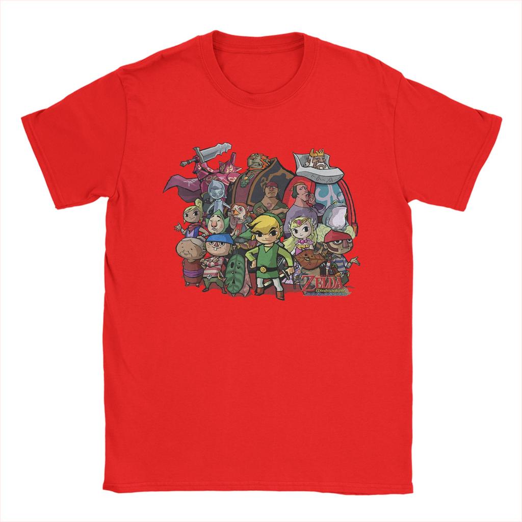 Zeldas The Windwaker Group Shot T Shirts Unisexs 100 Cotton Funny TShirt Crewneck Tee Shirt Short Sleeve Clothes Birthday Gift