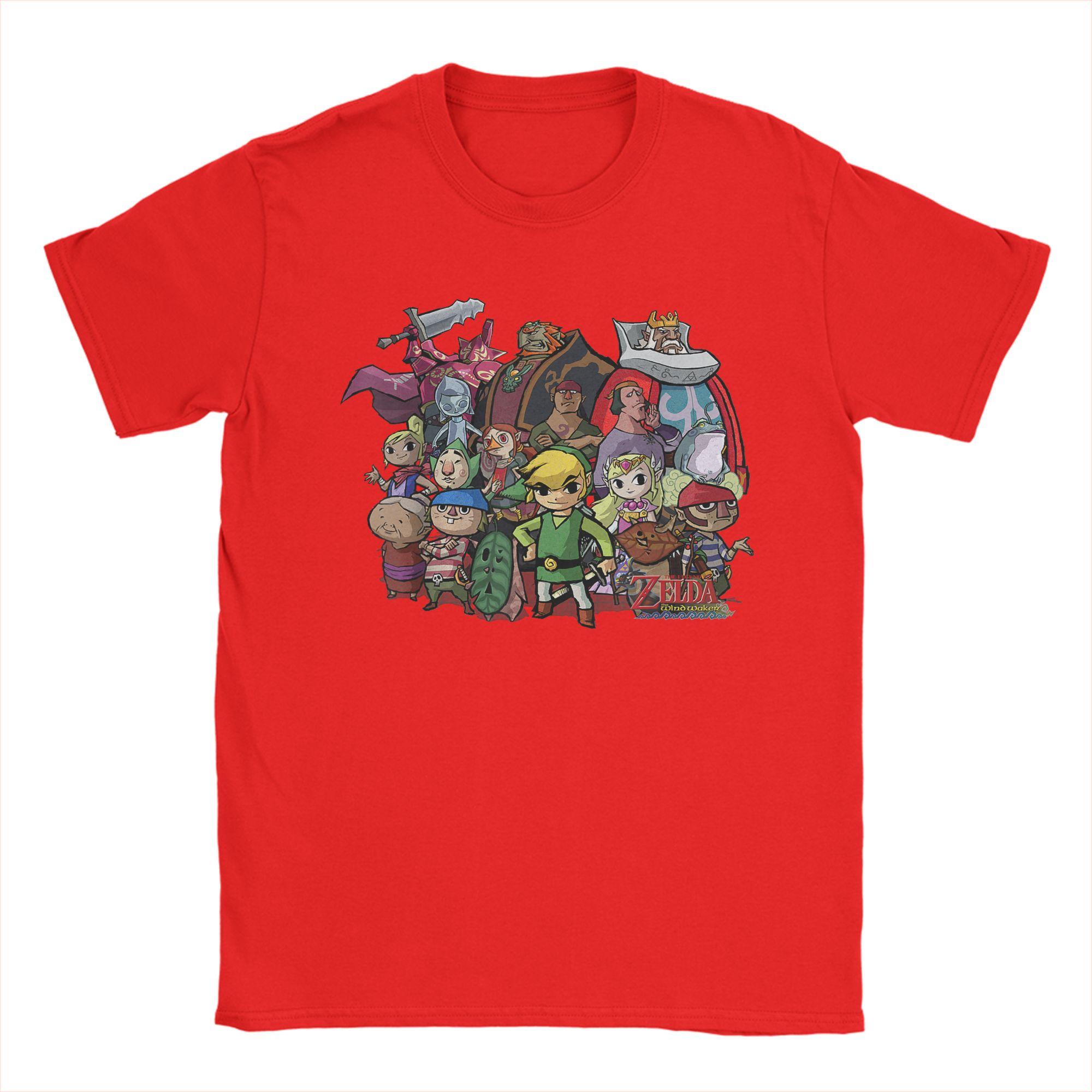 Zeldas The Windwaker Group Shot T Shirts Unisexs  100 Cotton Funny TShirt Crewneck  Tee Shirt Short Sleeve Clothes Birthday Gift S