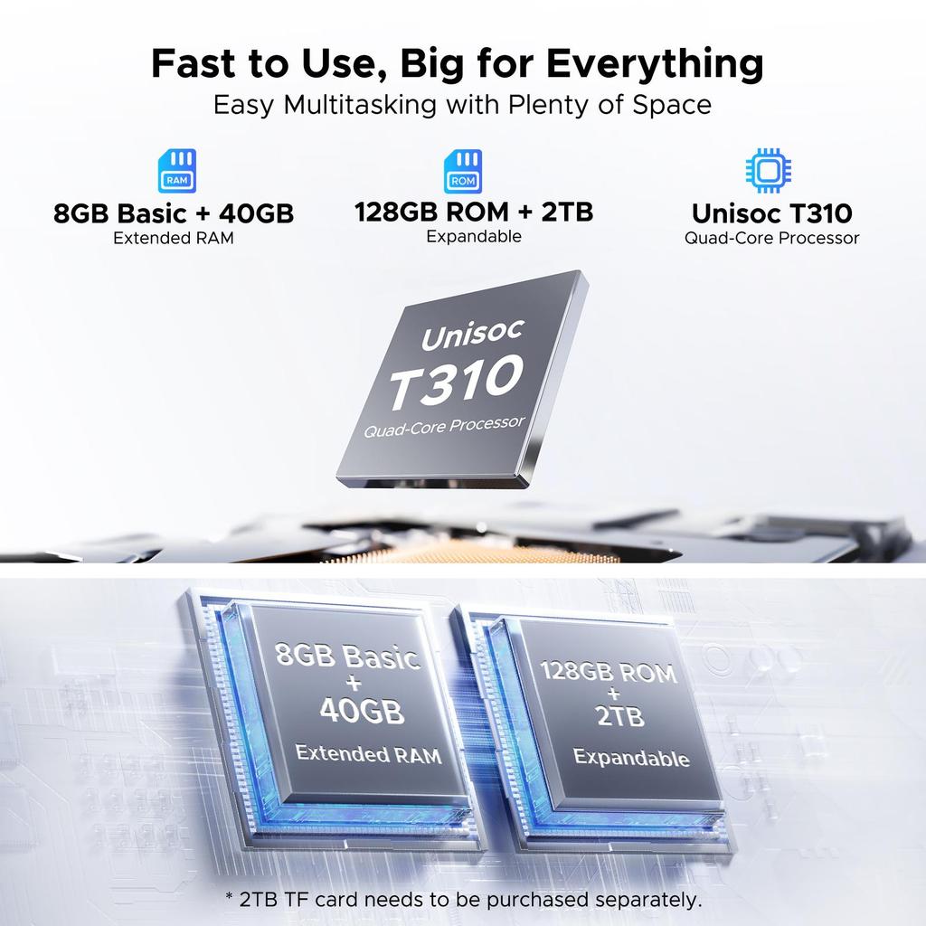 AP10 10.1 inch, 48GB RAM+128GB ROM,  Android 16 Tablet with Gemini AI, 7000mAh, 90Hz, Dual Speakers, Headphone, Tablet with Keyboard, Pen, Case