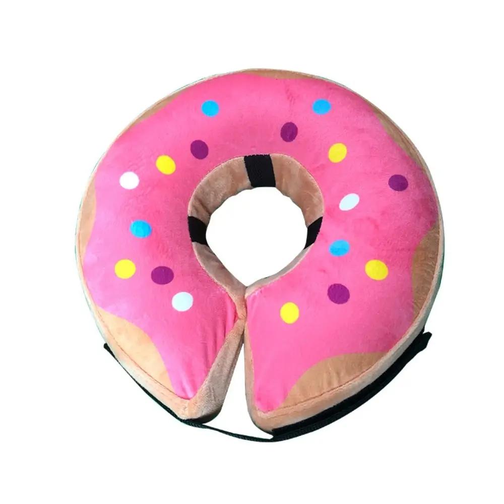 Protective Pet Recovery Cone Adjustable S/M/L/XL Elizabeth Cone Collar Printing Inflatable Dog Lick-proof Collar Cat Supplies