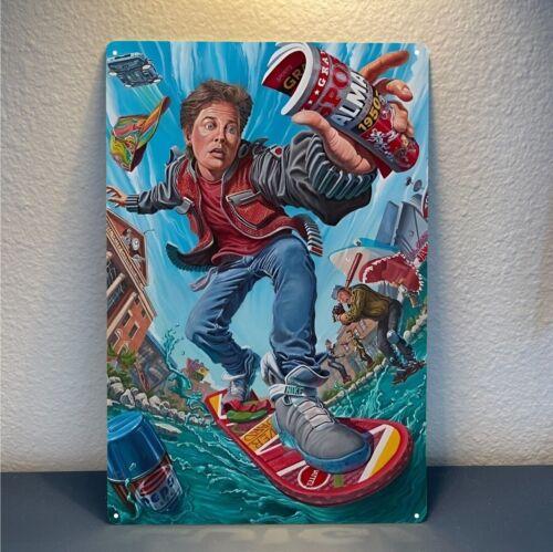 Марти Из Фильма Назад в Будущее Металлический Постер Жестяная Табличка 20x30см Пластина алюминий 20x30cm（7.8x11.8inch）