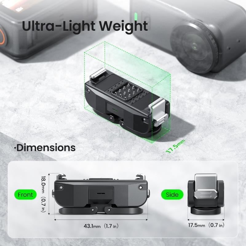 Magnetic Quick Release Mount for Camera Nylon Base with Charging Port Multiple Angle Adjustment