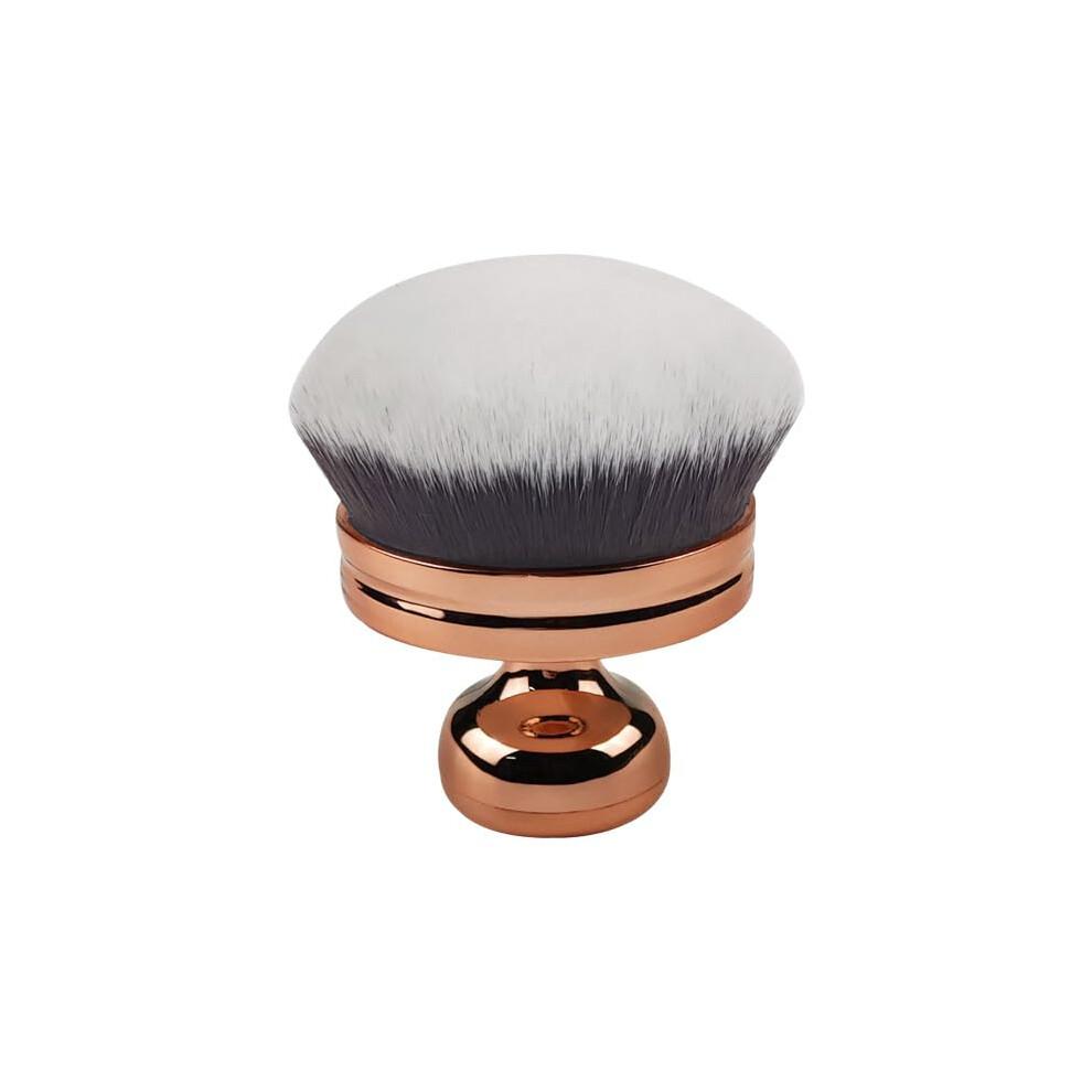 Self Tanner Applicator Brush with Extra Large Kabuki Head, Long Handle Body Makeup Brush for Legs and Back – Rose Gold Black Gray