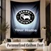 Custom Text Tapestry Derby County Print Wall Tapestry Indoor Living Room Wall Decor