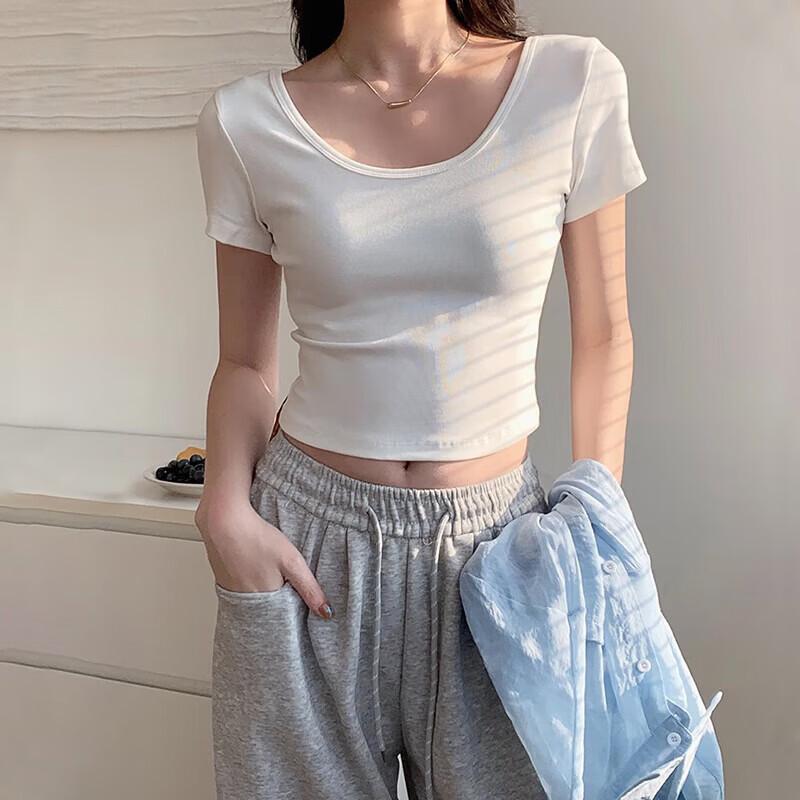 La Chapelle Women's Cropped Slim-Fit T-Shirt