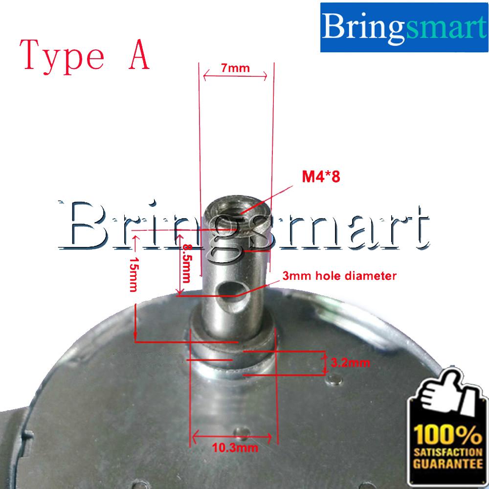 Bringsmart Mini DC Gear Motor JS-50(B) 12Volt BLDC Synchronous Motor DC 5-24V Brushless DC Motor 50Hz 0.9-60rpm 24V Customized