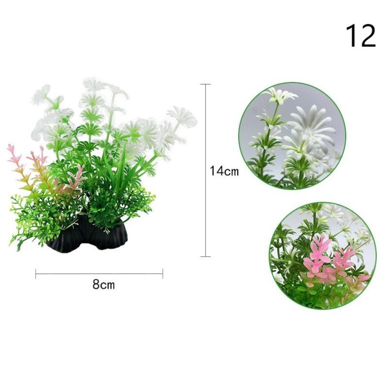 13 Kinds Artificial Aquarium Decor Plants Water Weeds Ornament Aquatic Plant