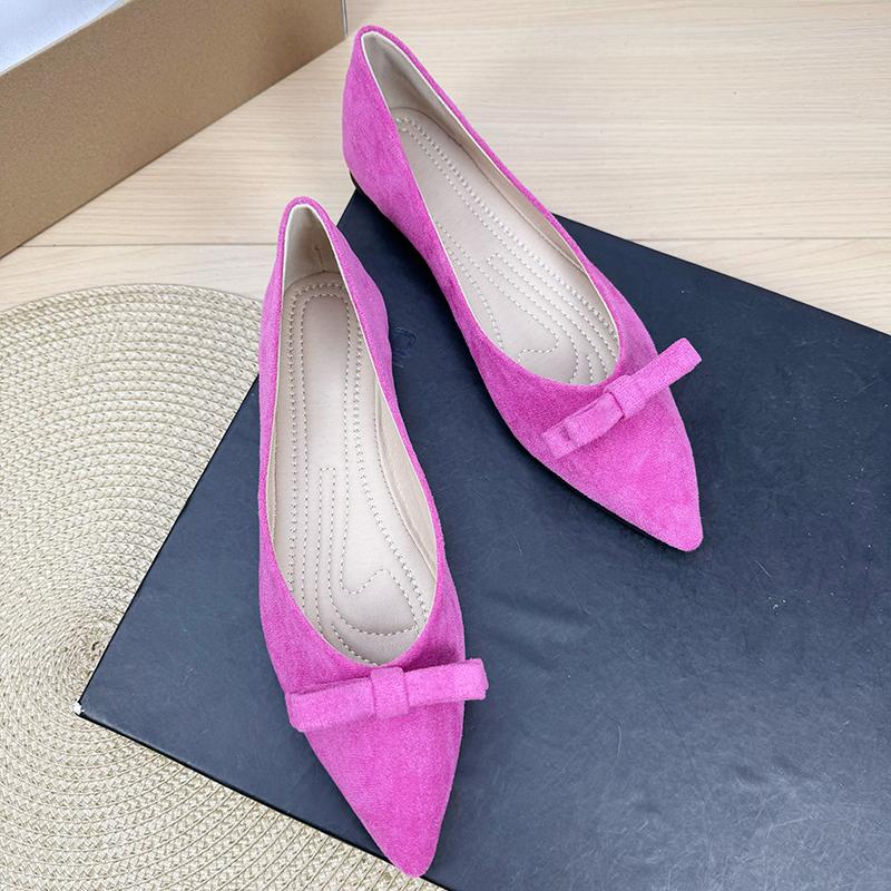 Fashion Flat Shoes for Women Spring Autumn 2025 New Shallow Mouth Butterfly Bow Plus Size Women's Shoes 42 43 44 Loafers Zapatos Mujer