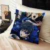 Japan Manga Blue Lock Pillow Cover Sofa Cushion Cover Home Room Decoration Children Gift
