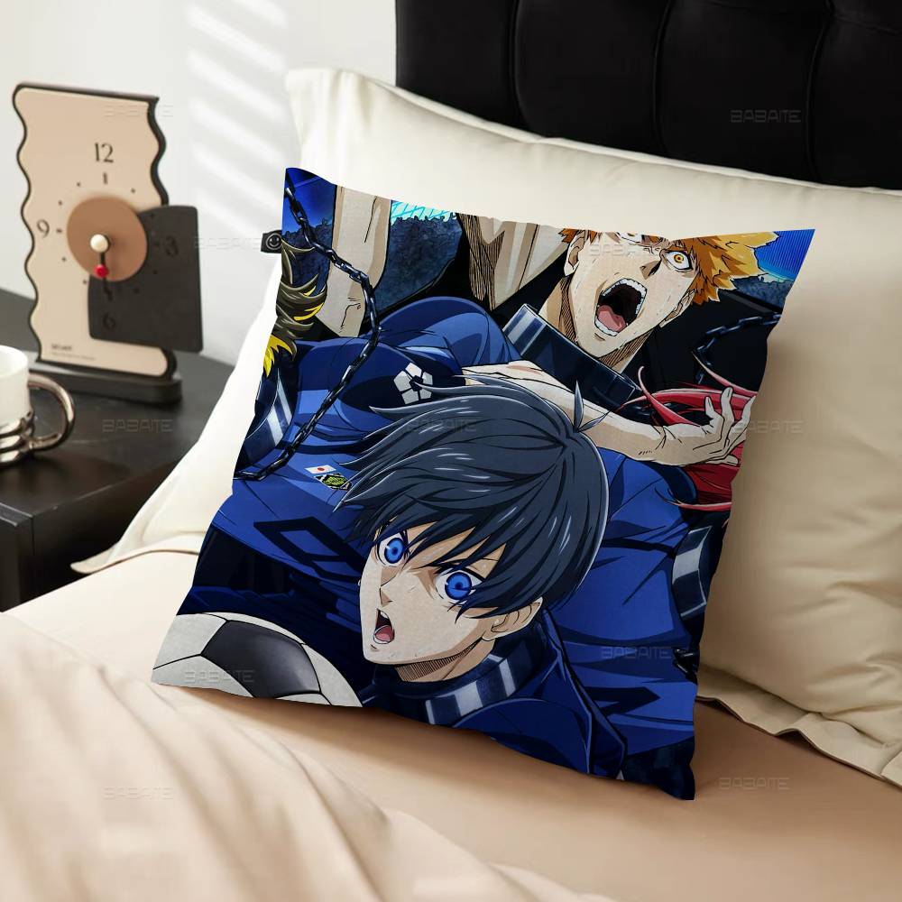 Japan Manga Blue Lock Pillow Cover Sofa Cushion Cover Home Room Decoration Children Gift