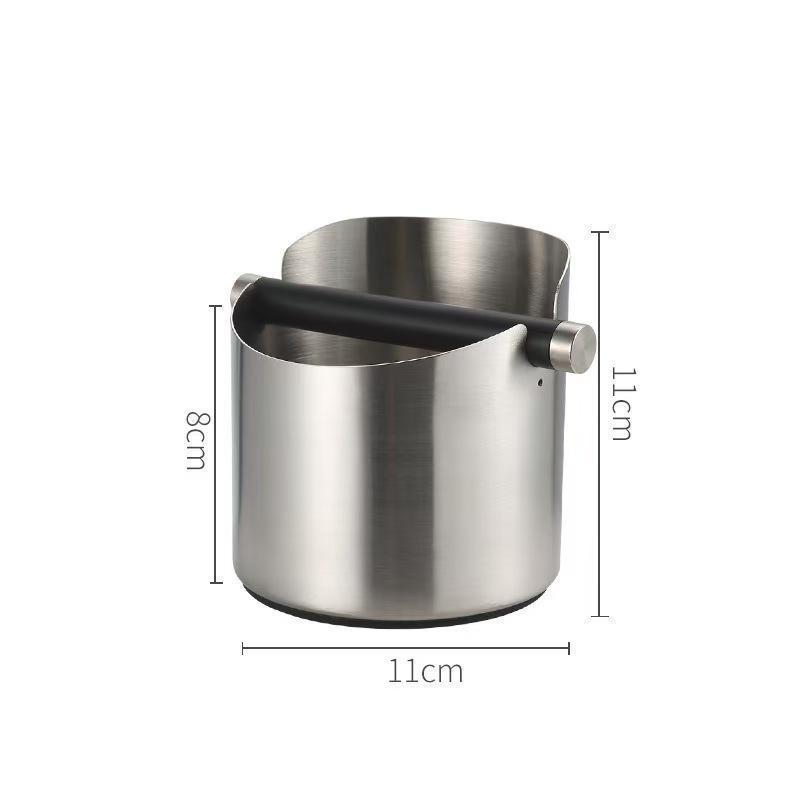 

Eco-friendly Stainless Steel Coffee Knock Box - Non-slip, Drop-resistant Grounds Container