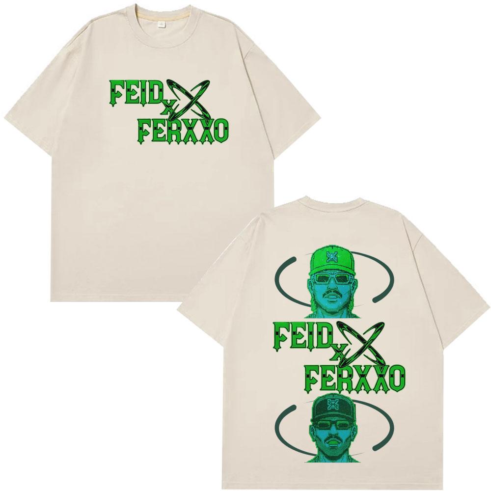 

Rapper Feid Ferxxo Falxxo Tour 2026 Print Tshirt Unisex Women Fashion HipHop Tshirts Summer Casual Cotton Tshirts 4XL