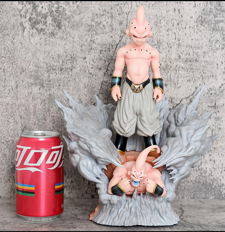 Dragon Ball FC Majin Buu z podstawką, gniewna mina, figurka, model, dekoracja, produkt kolekcjonerski GK, anime