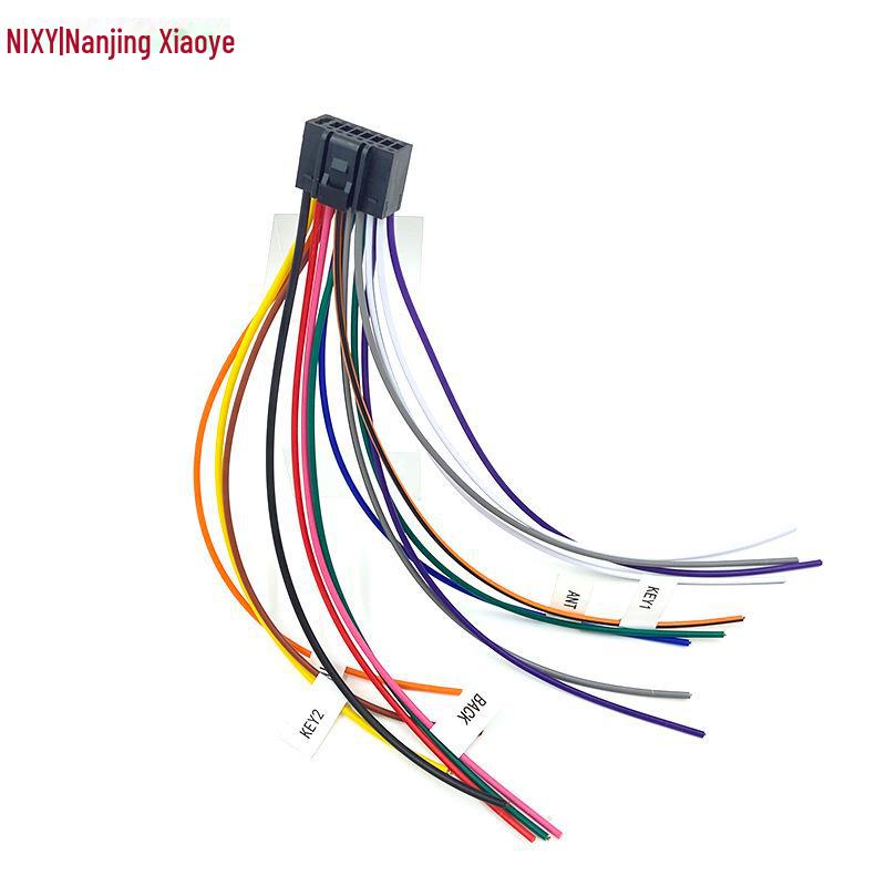 Univerzální 16P napájecí a reproduktorový kabel pro navigaci do auta s Androidem