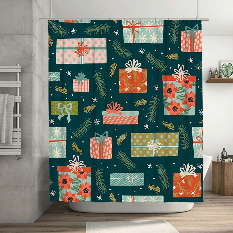 TU Boho Shower Curtain Tropical Leaf Pattern Bathroom Decor Nature Floral Print Waterproof Fabric Backdrop 90x180cm35x71in