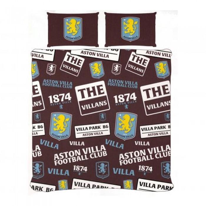 Aston Villa FC Patch Duvet Cover Set