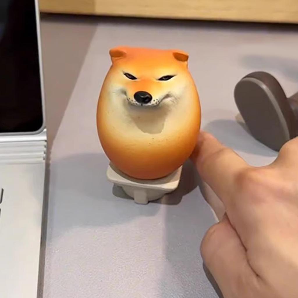 Jouet Fidget à Presser PU Extensible Chien Shiba Inu Jouet Balle Anti-Stress Faveur de Fête Jouet de Décompression Cadeau pour Enfants TDAH