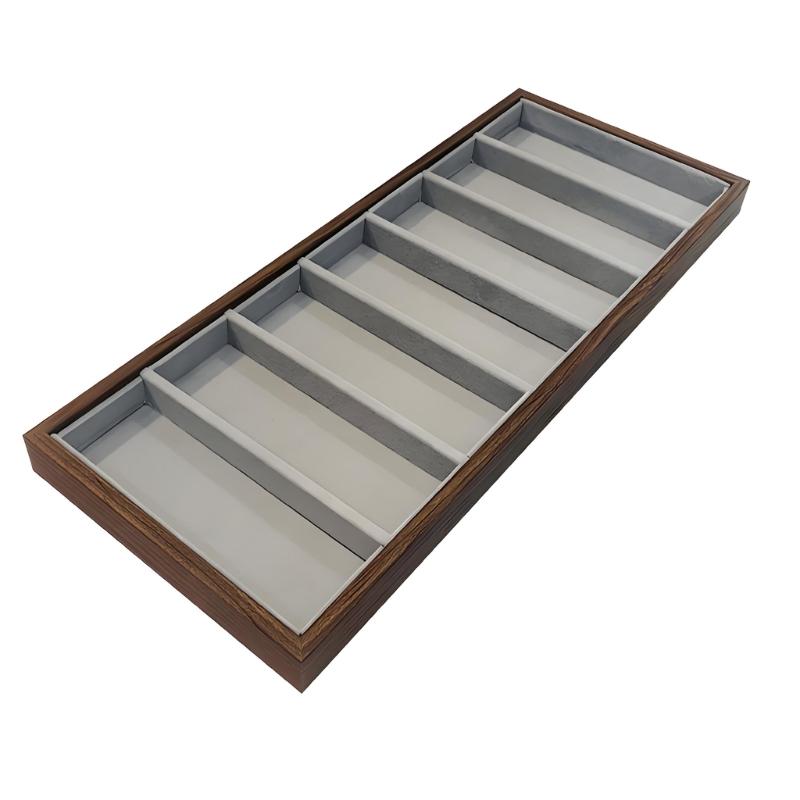 Elegant Eyeglass Holder Craft Of Wood And Flannel Interior