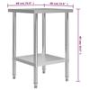 Stainless Steel Kitchen Work Table 60 x 60 x 85 cm