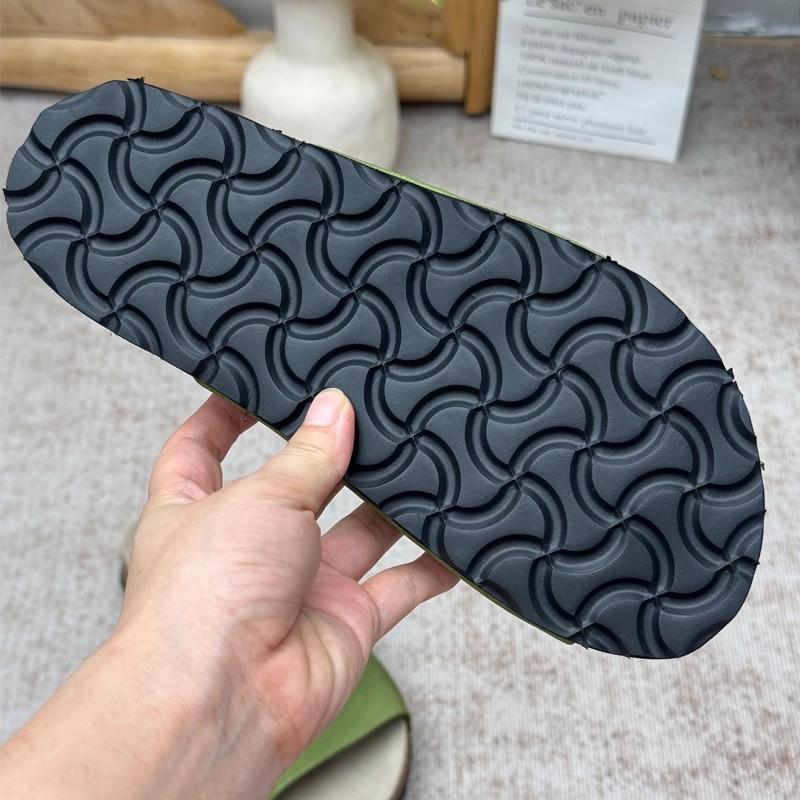 Fashion GKTINOO Retro Handmade Genuine Leather Peep Toe Slippers Summer 2025 New Lightweight Cowhide Women's Slip-on Shoes