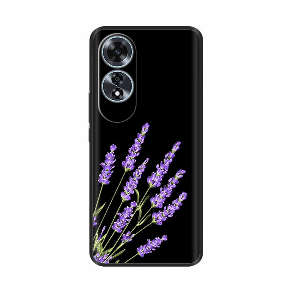 For Oppo A60 4G Case Love Heart Butterfly Soft Silicone Painted Back Cover For Oppo A60 OppoA60 4G Phone Shell Housing Fundas