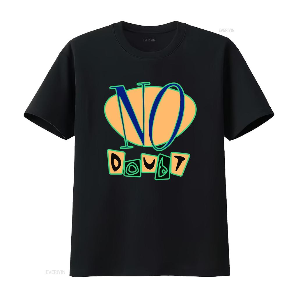 Vintage 90s Rock Band No Doubt Print Casual Streetwear T Shirt Vintage Washed Homme Streetwear Slightly Graphic