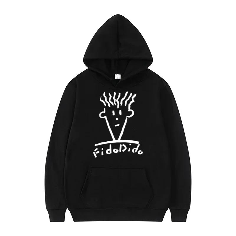 

Осень Зима Повседневная Мода Толстовка Мужская Спортивная Рубашка Fido Dido Популярный Напиток Принт Уличная Одежда Топ S