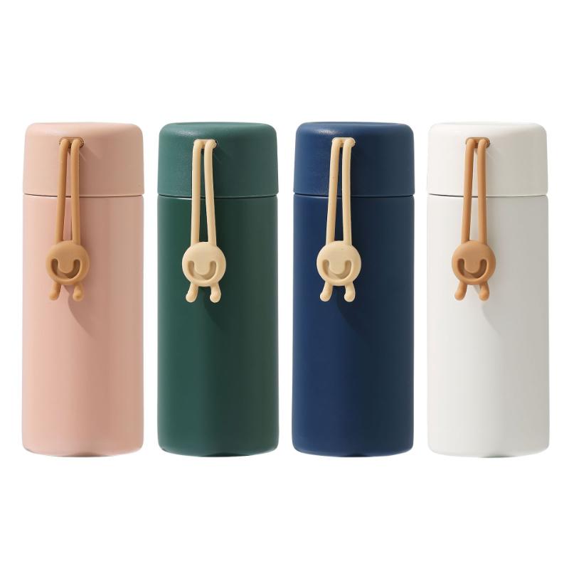 Portable Water Cup Thermos Cup 260ml Vacuum Flasks Portable Stainless Steel Thermos Cup Water Bottle Travel Tea Mug Office Thermos Cup